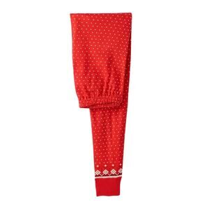 Hanna Andersson Adult Holiday Long John Pajama Pants Pull On Joggers Womens L